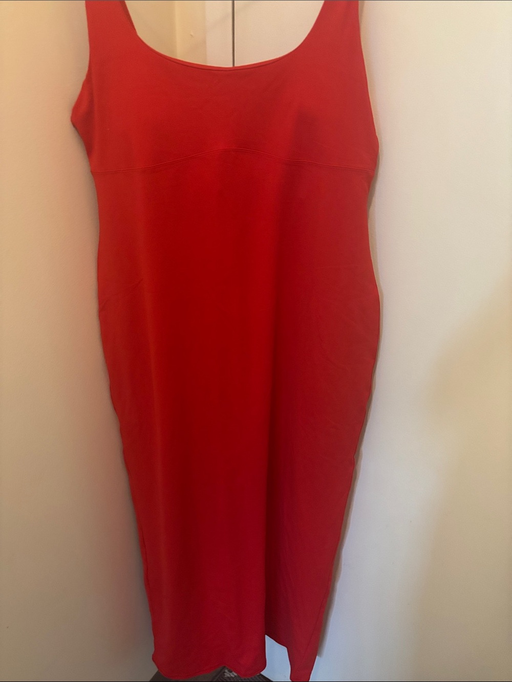 Fabletics Red Scoop Neck Maxi Dress